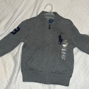 Toddler polo sweater